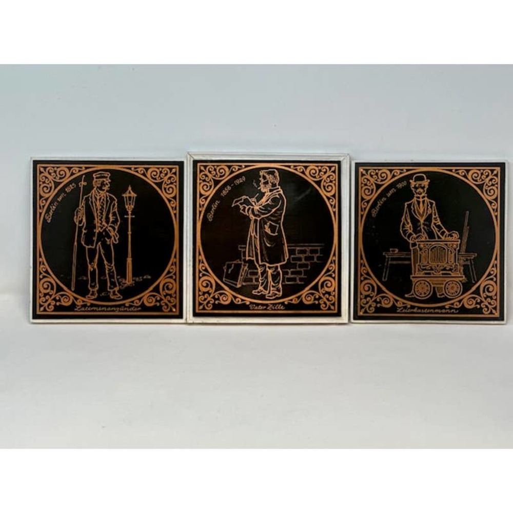 Vintage Berlin Wall Plates